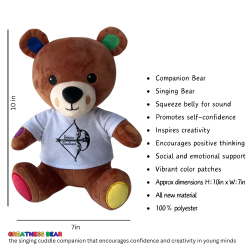 Greatness Bear- The Singing Cuddle Companion with full Release Greatness Song
